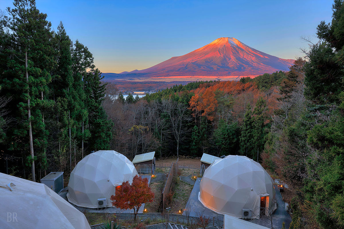 富士山を眺められるプライベートグランピング